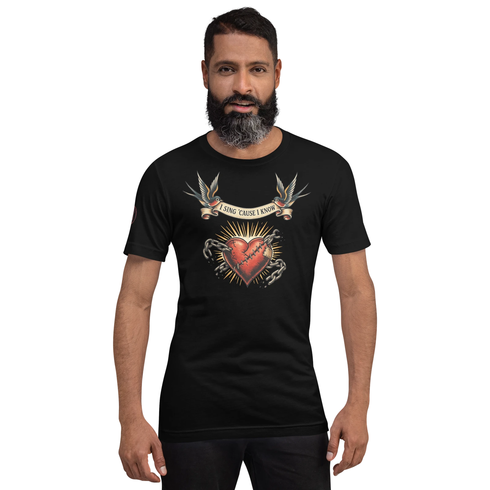 How It Feels to Be Free artwork shown on a black shirt