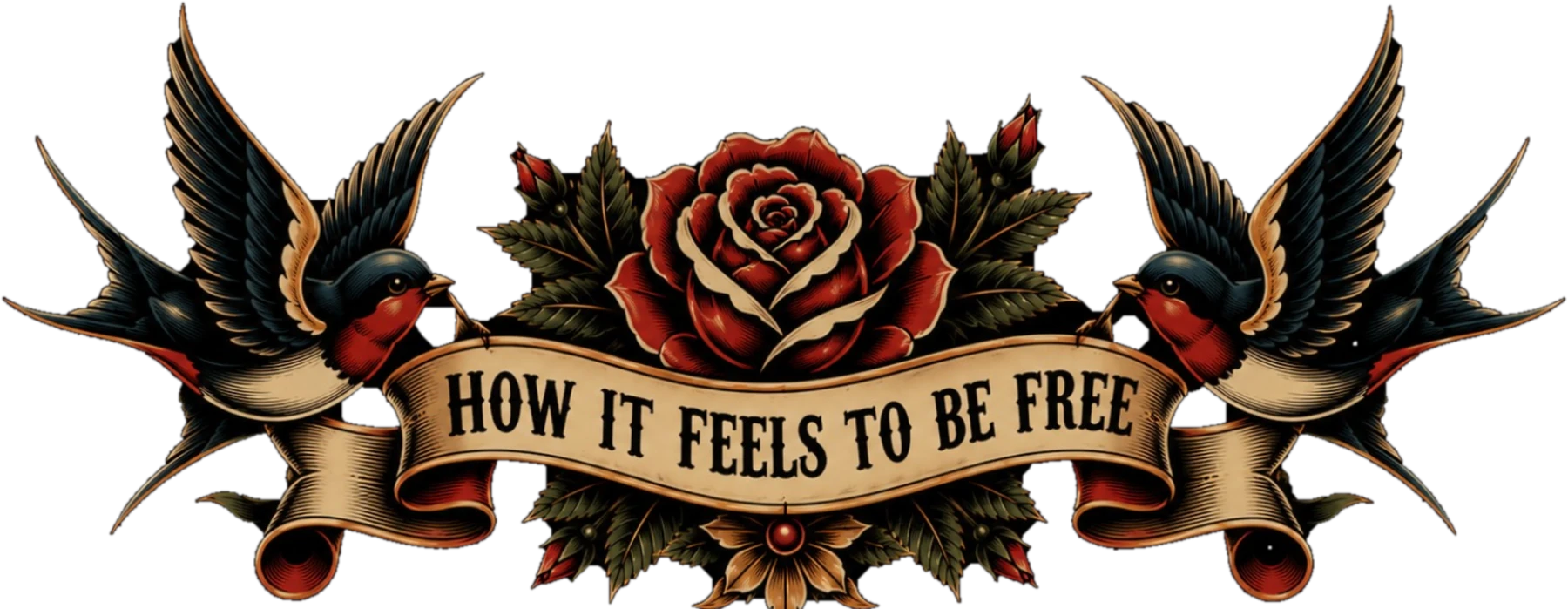 How It Feels to Be Free tattoo-inspired artwork